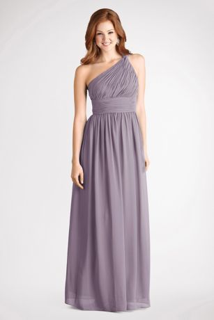 One Strap Chiffon Bridesmaid Dress
